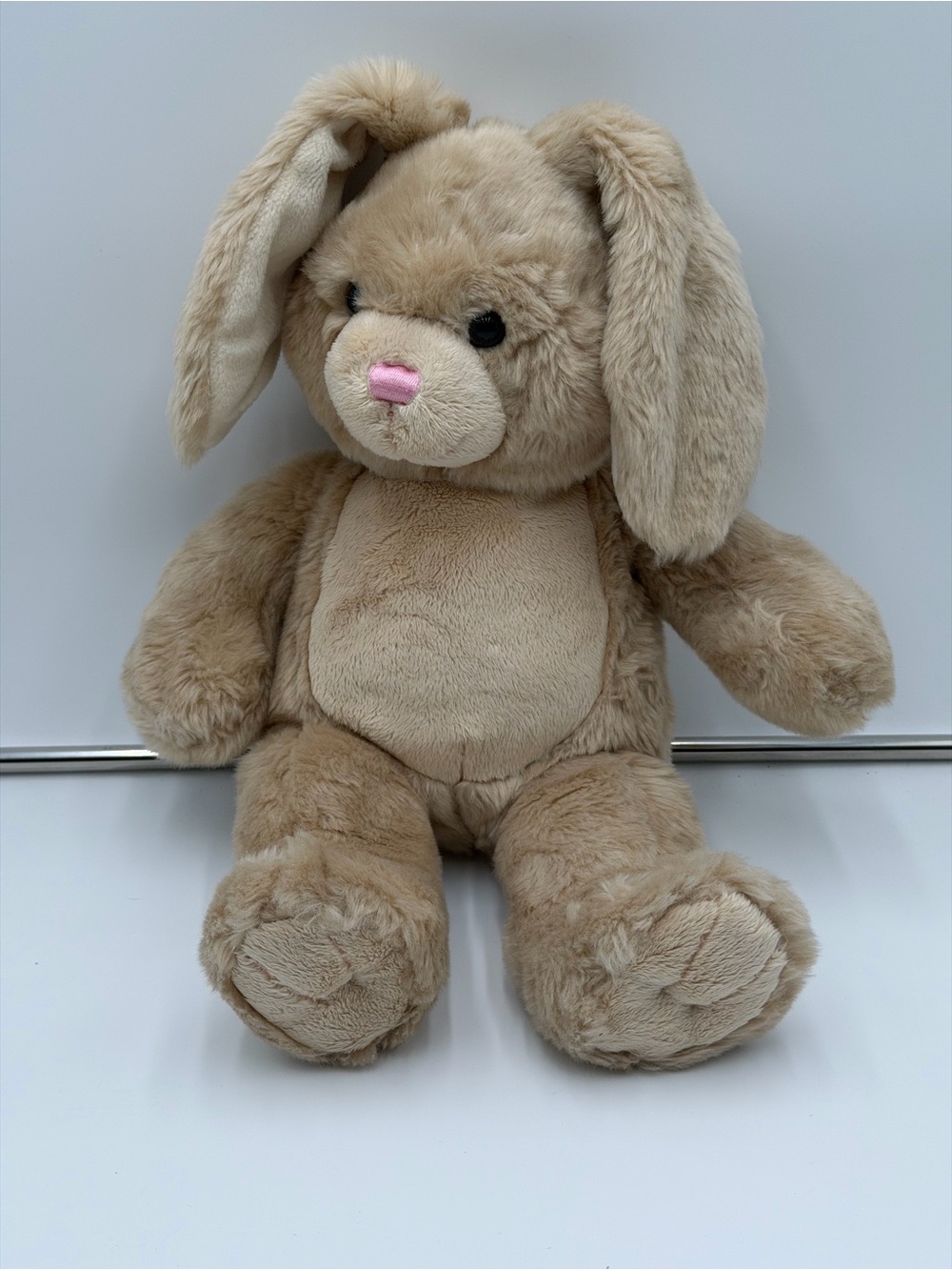 Build A Bear Vanilla Cream Bunny Plush 18" 2012 Stuffed Rabbit Tan RETIRED